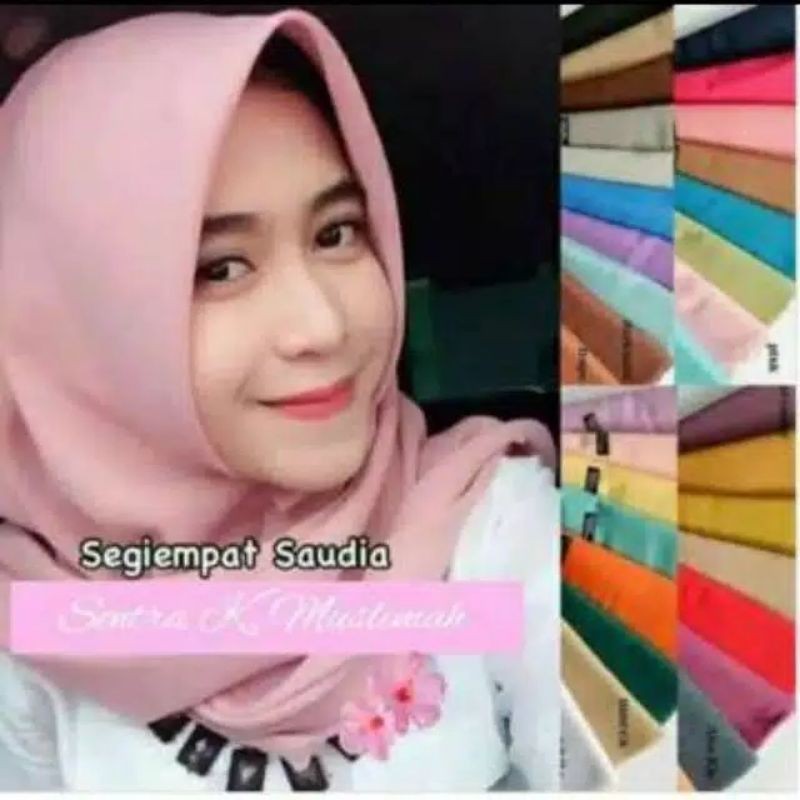 JILBAB SEGI EMPAT SAUDIA RAWIS POLOS
