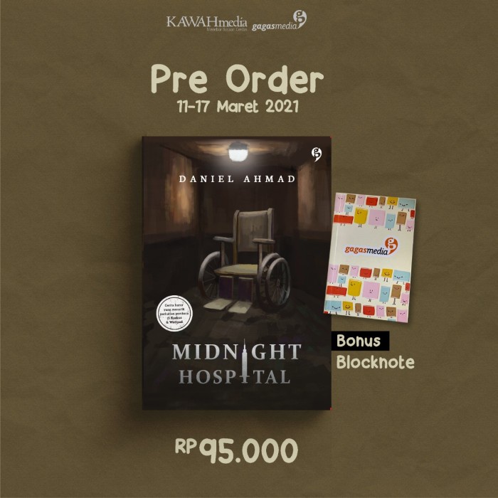 

MUST HAVE!! MIDNIGHT HOSPITAL - DANIEL AHMAD - NOVEL HOROR TERLARIS