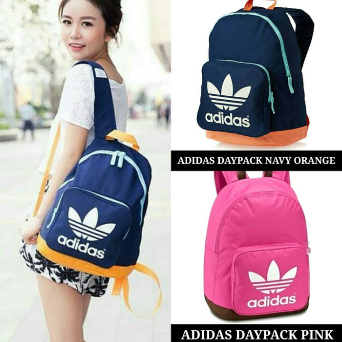 CUCI GUDANG TAS BACKPACK ANAK WANITA RANSEL LAPTOP SEKOLAH KERJA - Merah Muda