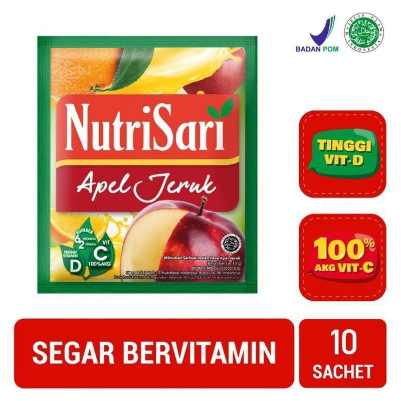 Nutrisari Renceng Minuman Nutri Sari Serbuk Instant Isi 10 Sachet