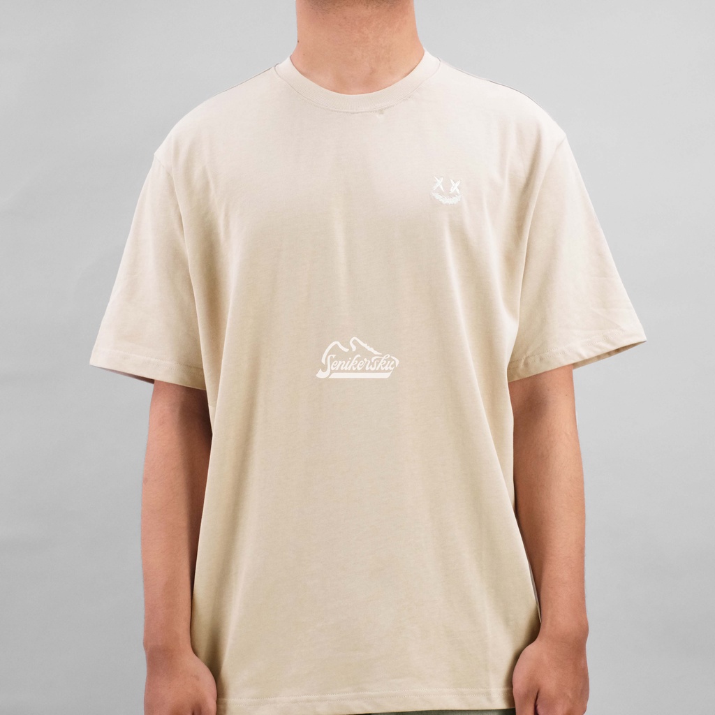 RIC Ricky Is Clown Small Logo Beige Tee