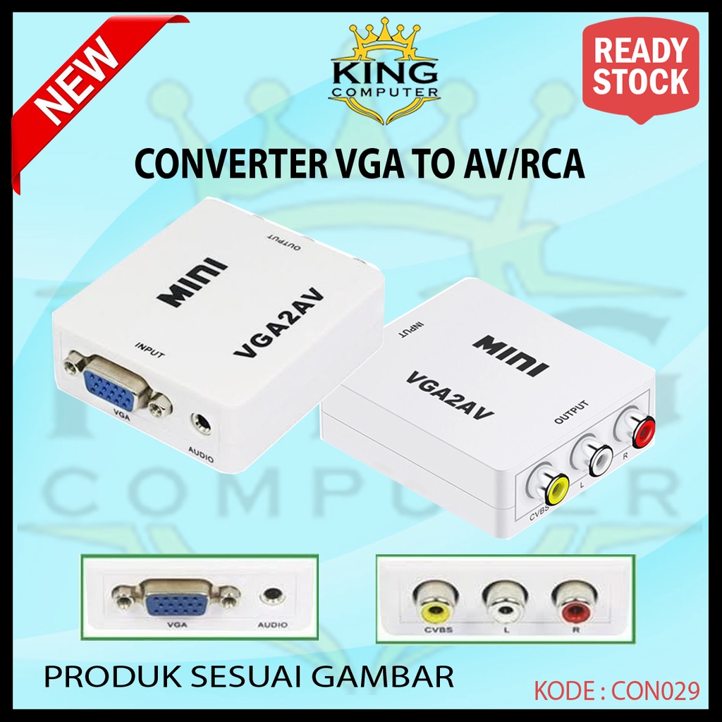 VGA to RCA Converter / Converter VGA to AV / VGA to AV Mini Converter