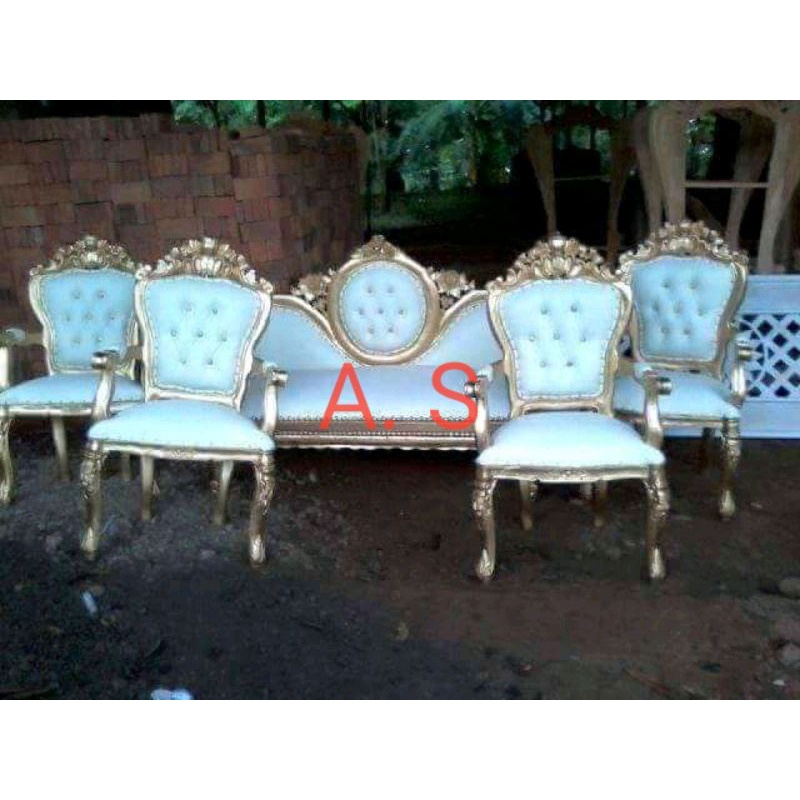 SOFA PELAMINAN LOIS KUPU KUPU/SET MANTEN LOIS/KURSI MANTEN LOIS/SOFA DEKORASI CANTIK