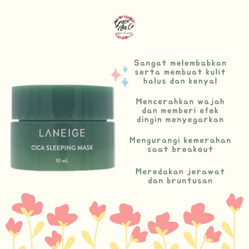 Laneige Cica Sleeping Mask 10ml / Laneige Sleeping Mask / Cica Sleeping Mask / Sleeping Mask