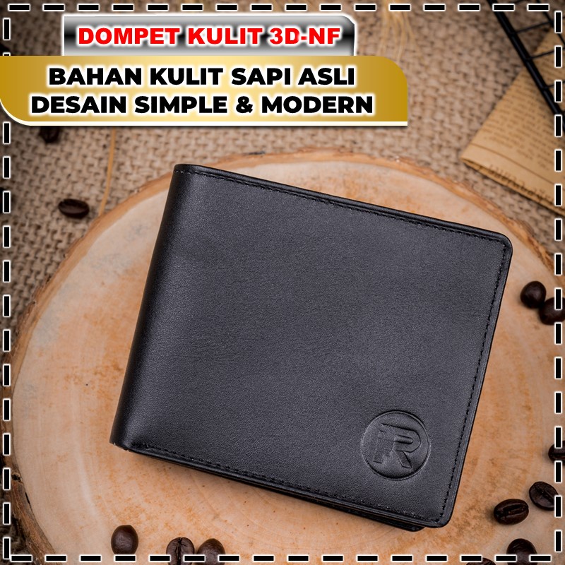 DOMPET WALLET KULIT PRIA SAPI ASLI ORIGINAL LIPAT MURAH IMPORT KEREN DISTRO BRANDED TIPIS TERBARU 3D