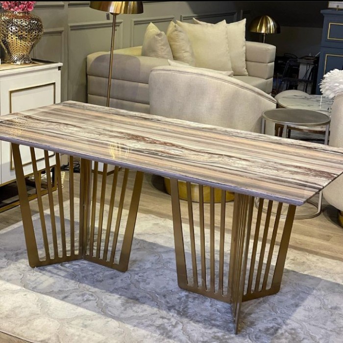 Meja Makan Marmer 6 Kursi