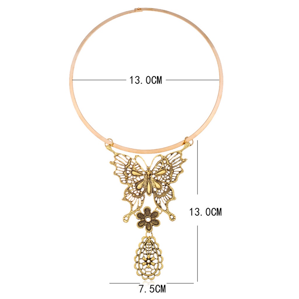 Hu Hu Hu Hu Hu Alat Bantu Pasang Kacamata♡ Kalung Wanita Dengan Liontin Bentuk Kupu-Kupu Model Vintage Untuk Pesta Pernikahan