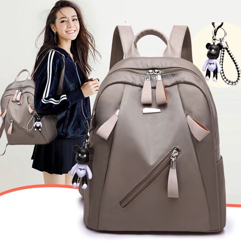 SKY - New Arrival Tas Wanita Ransel Zipper Tas Sekolah untuk Remaja Gadis Kecil Tas Ransel Wanita Tas B byMec33