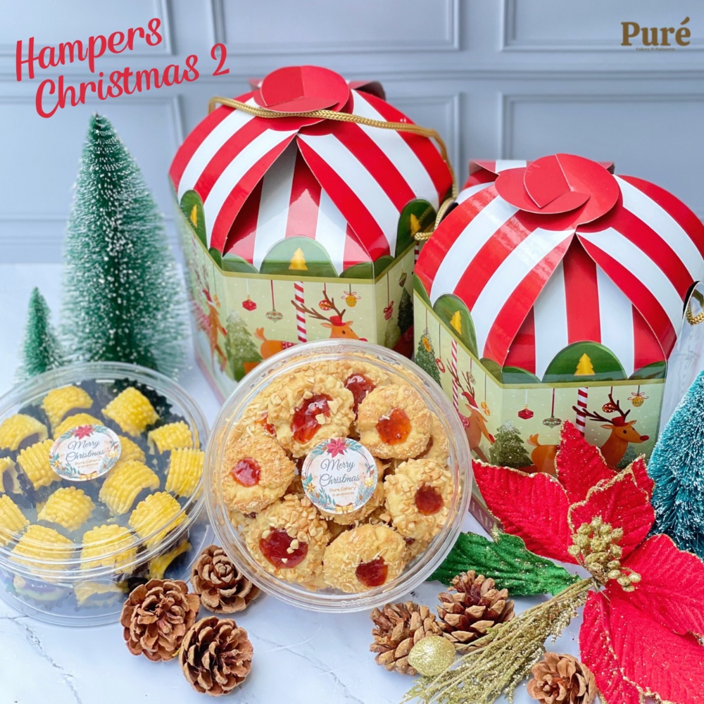 

Hampers / Gift Box / Parsel Natal / Christmas Hampers Nastar Thumbprint Cookies [2 Box]
