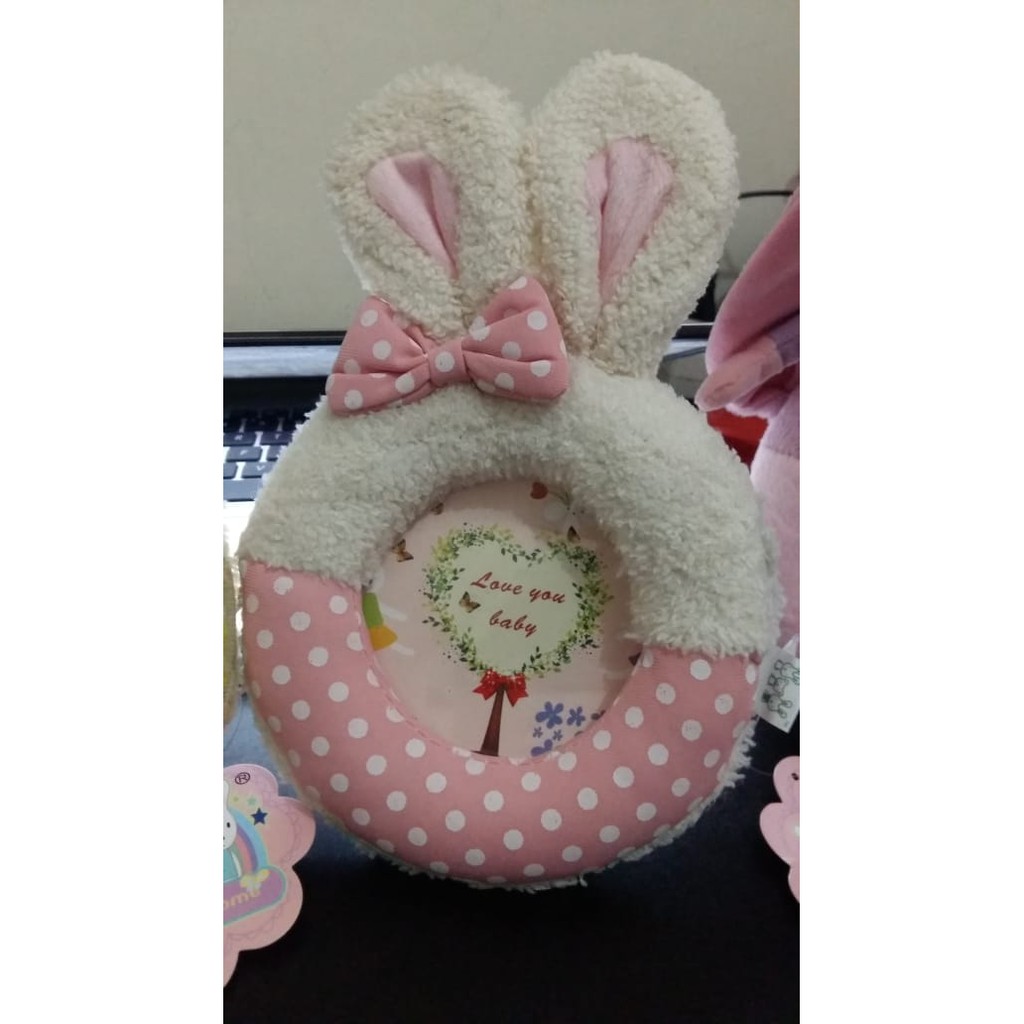 Frame Foto Bentuk Bunny Bayi untuk Dekorasi Baby Shower