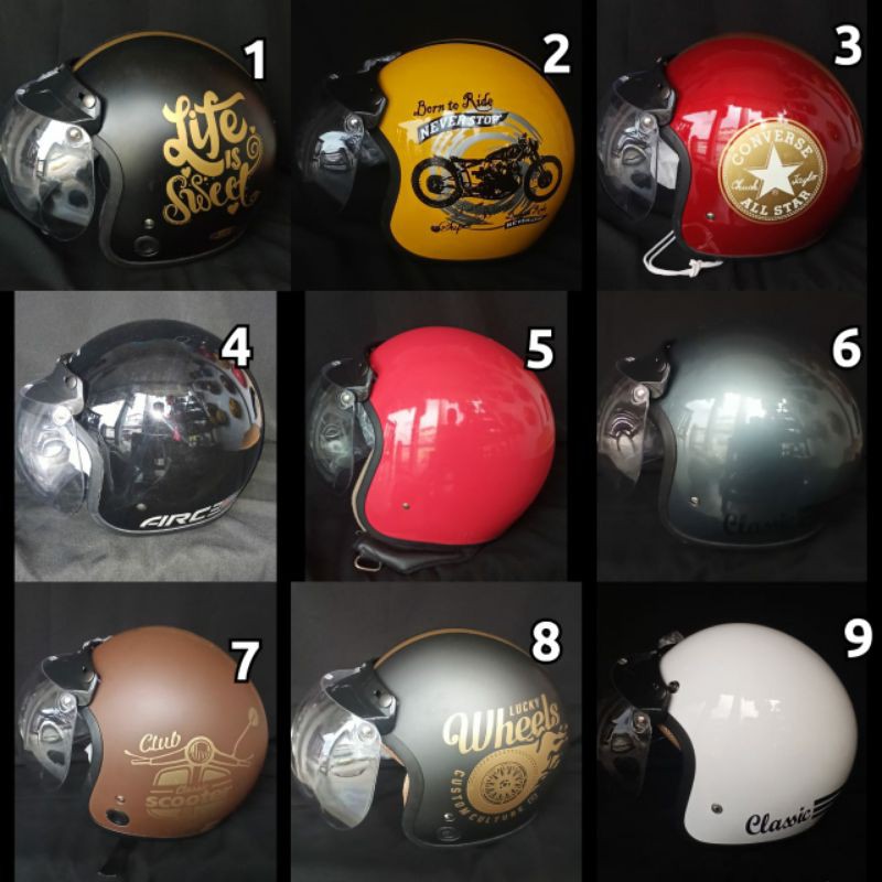 Helm Arc Kaca Cembung Original Season 1