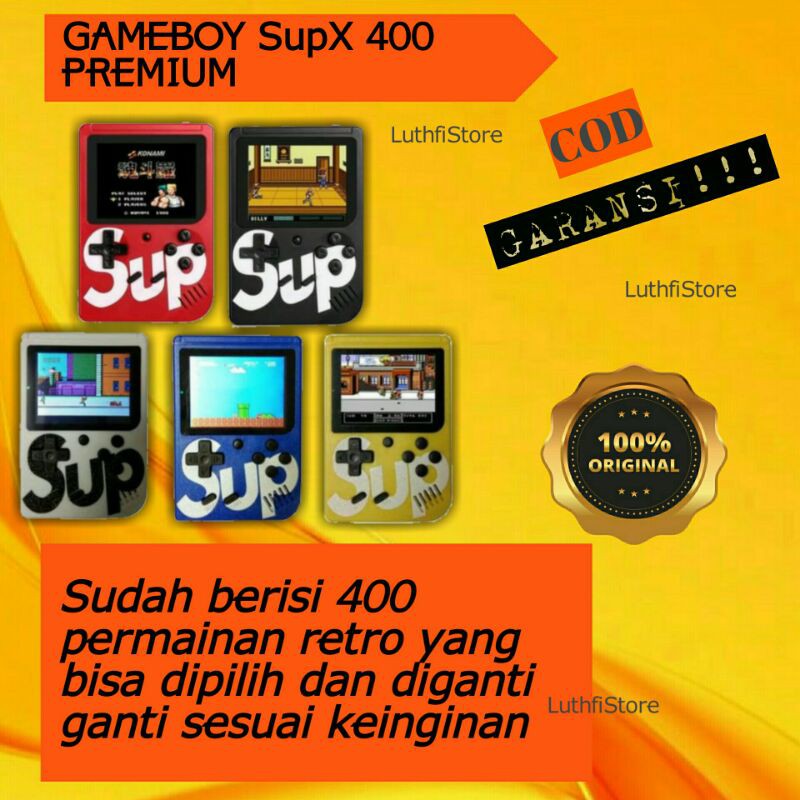 Gameboy Game Console SupX 400 game retro FC Gameboy Nintendo GEMBOT GAME BOT GEMBOY JADUL