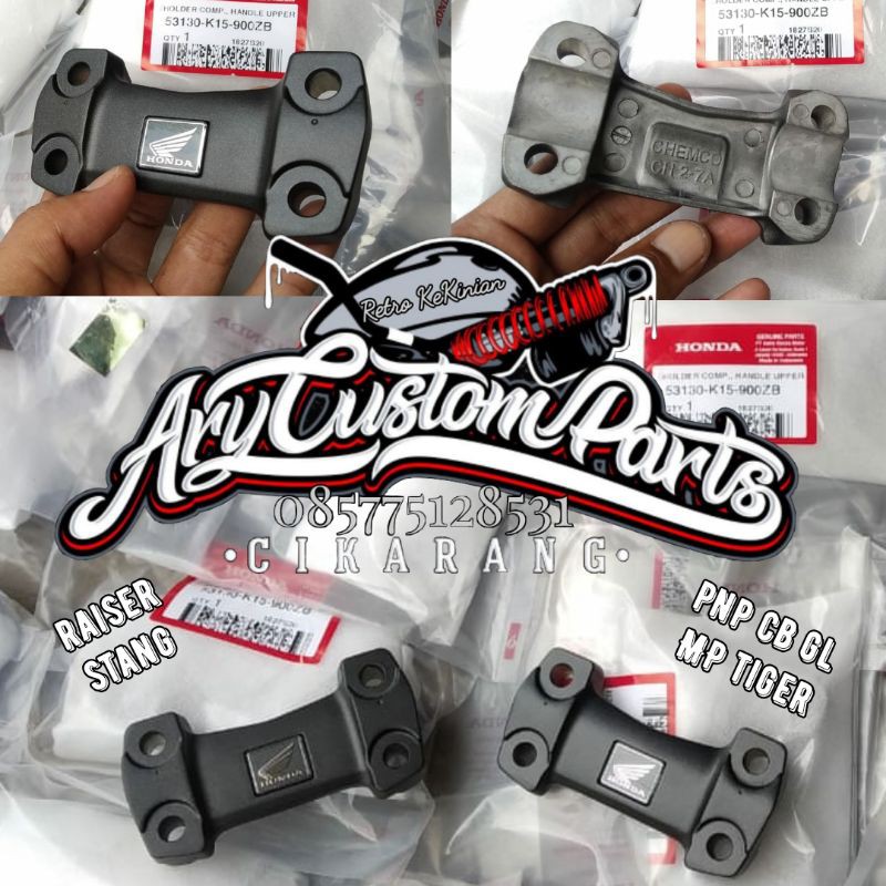 Raiser stang klem stang Verza cb150 old lama pnp segitiga gl pro Megapro Tiger