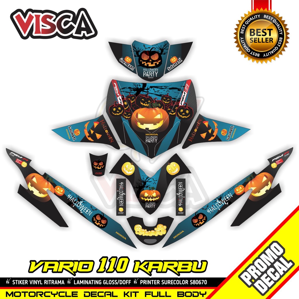 Decal Vario 110 Karbu Full Body Stiker Vario 110 Karbu Lama Striping Vario 110 Karbu Lama Variasi he