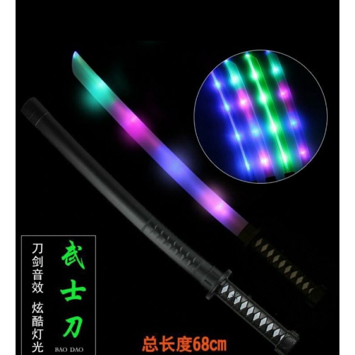 mainan pedang ninja pedang led sensor gerak pedang deadpool