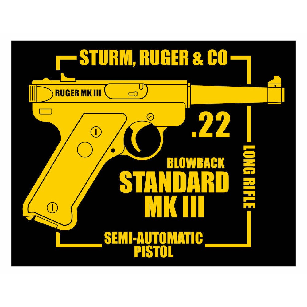 Ruger Mk III Cutting Sticker