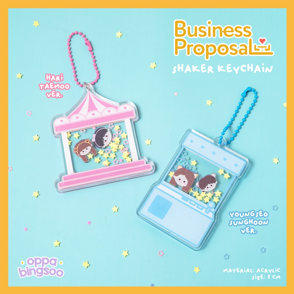 Business Proposal Keychain Shaker / Gantungan Kunci Business Proposal / Kdrama Merch