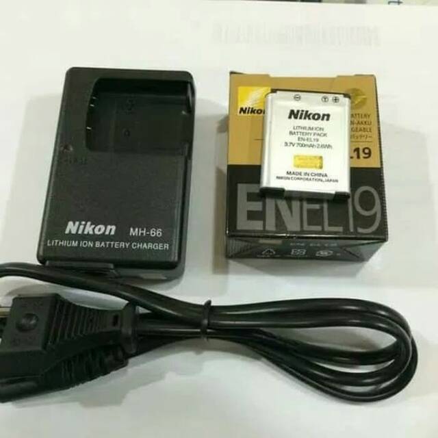 CHARGER CAMERA NIKON COOLPIX S5200/6400/6500 + BATERAI