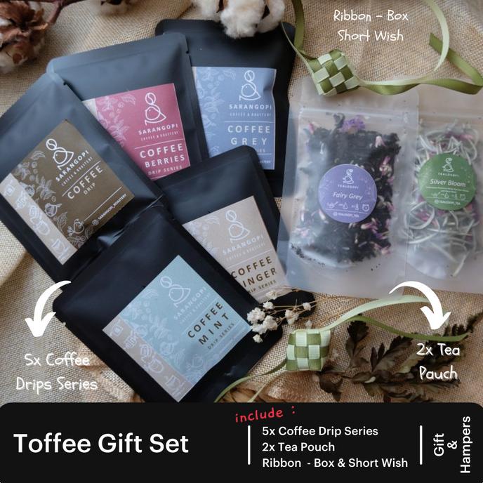 

[ COD ] Toffee Gift Set - Kado Tea n Coffee - Tealosofi Sarangopi -Hampers Teh TERUJI Kode 1101