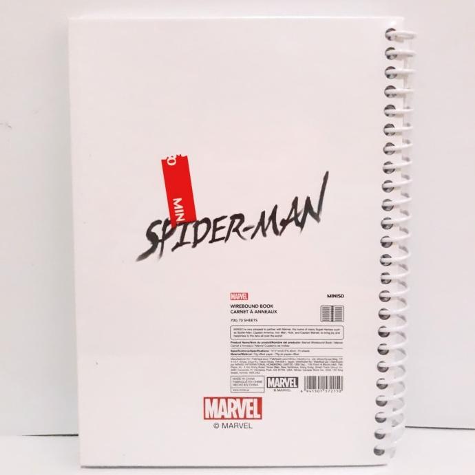 

MARVEL x MINISO Wirebound Book /Buku Catatan Ring Spider Man 2 LIMITED