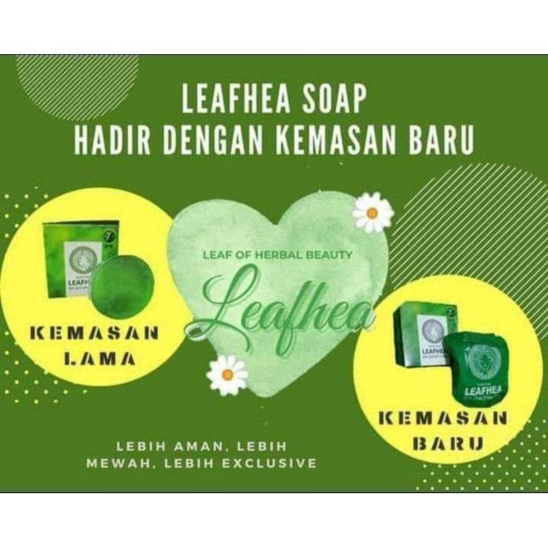 LEAFHEA Glutha Soap Kemasan Baru/SABUN collagen 100% ORGINAL