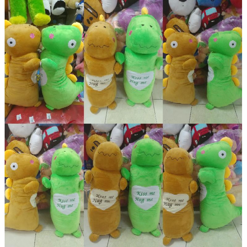 GULING BONEKA DINO BONEKA KARAKTER DINO LUCU BAHAN BULU