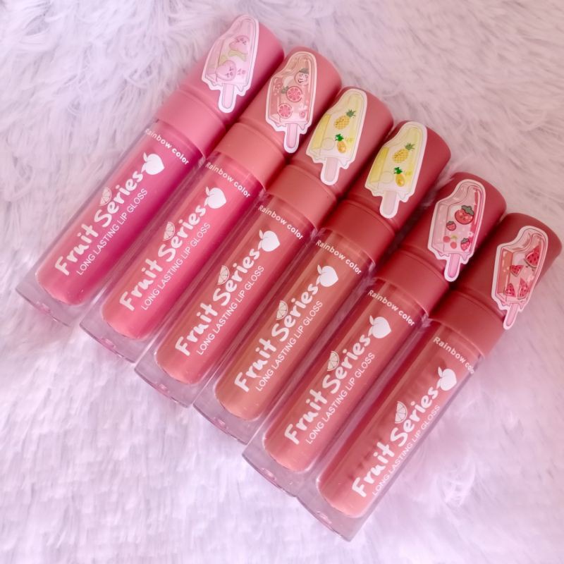 READY!! [Per Batang] Lipcream Kiss Beauty Velvet Tutup Rata / Bulat