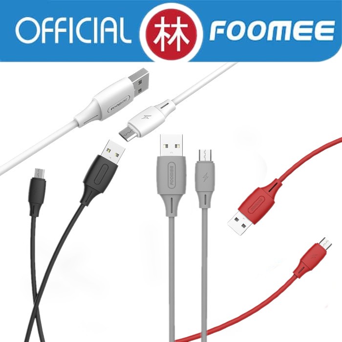 Foomee NT10E Data Cable Micro USB Fast Charging 2.4A