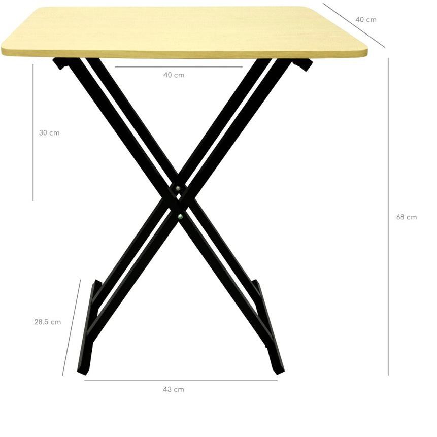 PROMO BESAR KODE-764 GUNINCO MEJA LIPAT kayu besi meja laptop portable meja makan cafe bazar adjusta