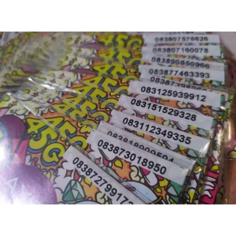 KARTU PERDANA AXIS FULL ACAK TENGAH SEGEL BELUM REGISTRASI MURAH GROSIR