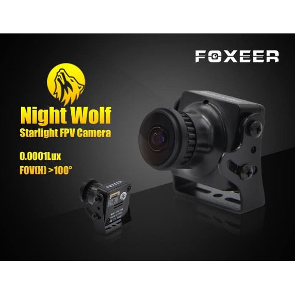 Termurah              Sale Foxeer Night Wolf HS1193 0.0001Lux Ultra Low Light Night FPV Camera