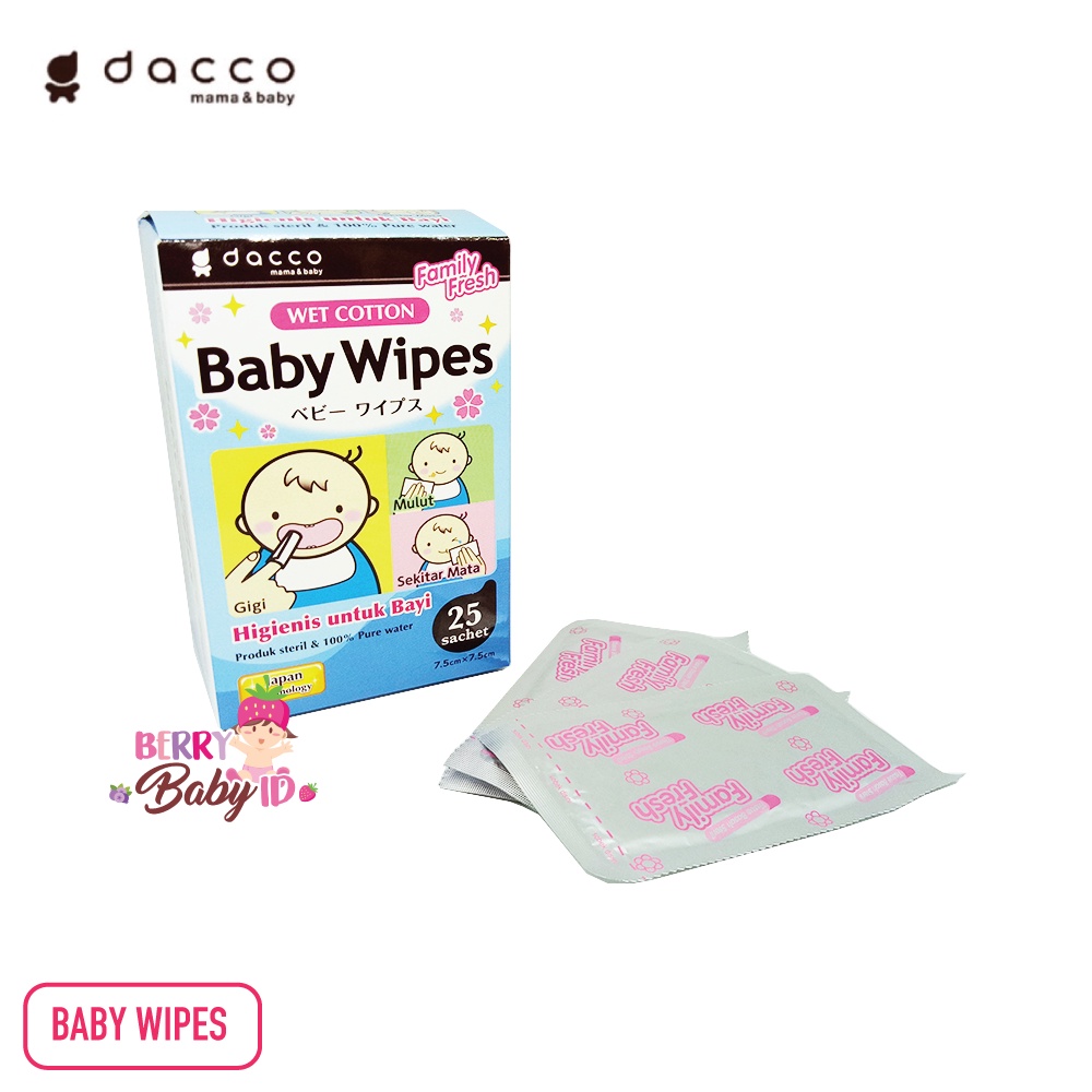 Dacco Paket 2 Pak Baby Wipes Tisu Basah Bayi Mulut Gigi Muka Tubuh Berry Mart