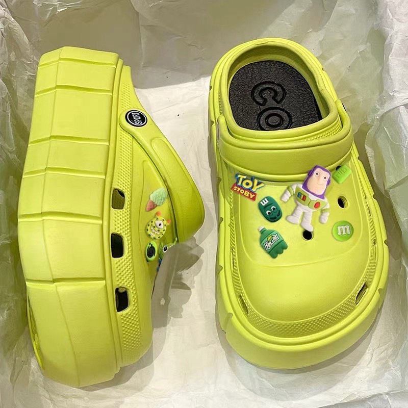 KOOLEY Wedges Toy story Sporty Wanita Tinggi Classic Bae Clog High Import