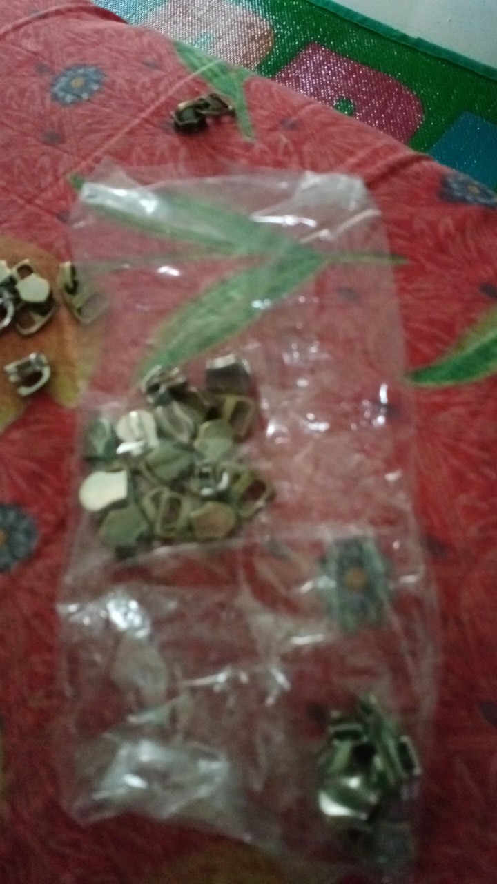 Kepala Resleting No 5 Gigi Besi Gundul Nikel