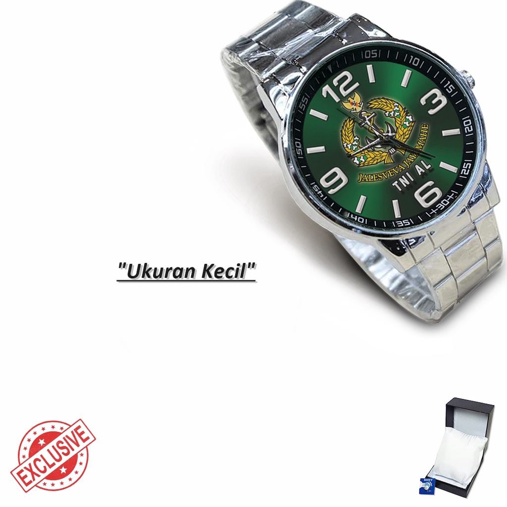 Jam Tangan Rantai Couple TNI AL (Keren)