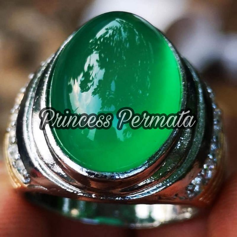 Batu Permata Natural Garut Ohen Hijau Cryatal Big Size