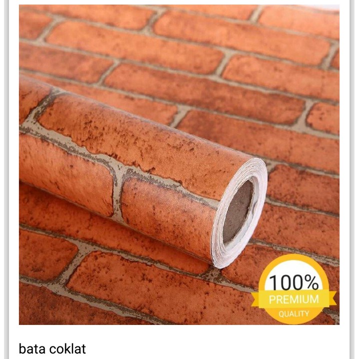 NEW SALE WALLPAPER STICKER MOTIF BATA MERAH