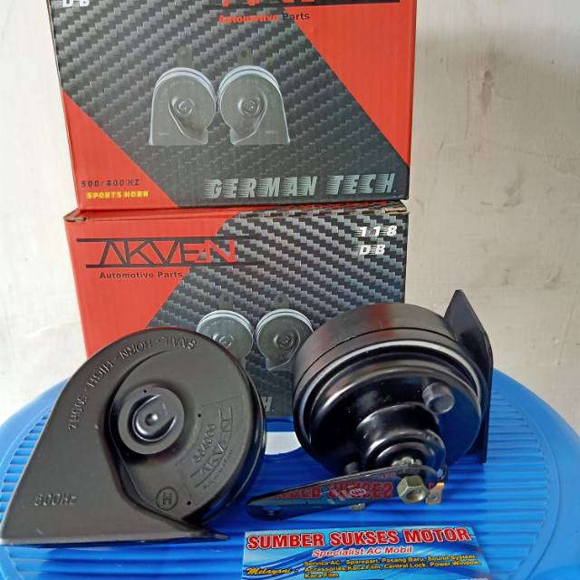 Klakson mobil Akven Jerman suara deras - klakson Harrier Lexus - klakson motor - klakson keong