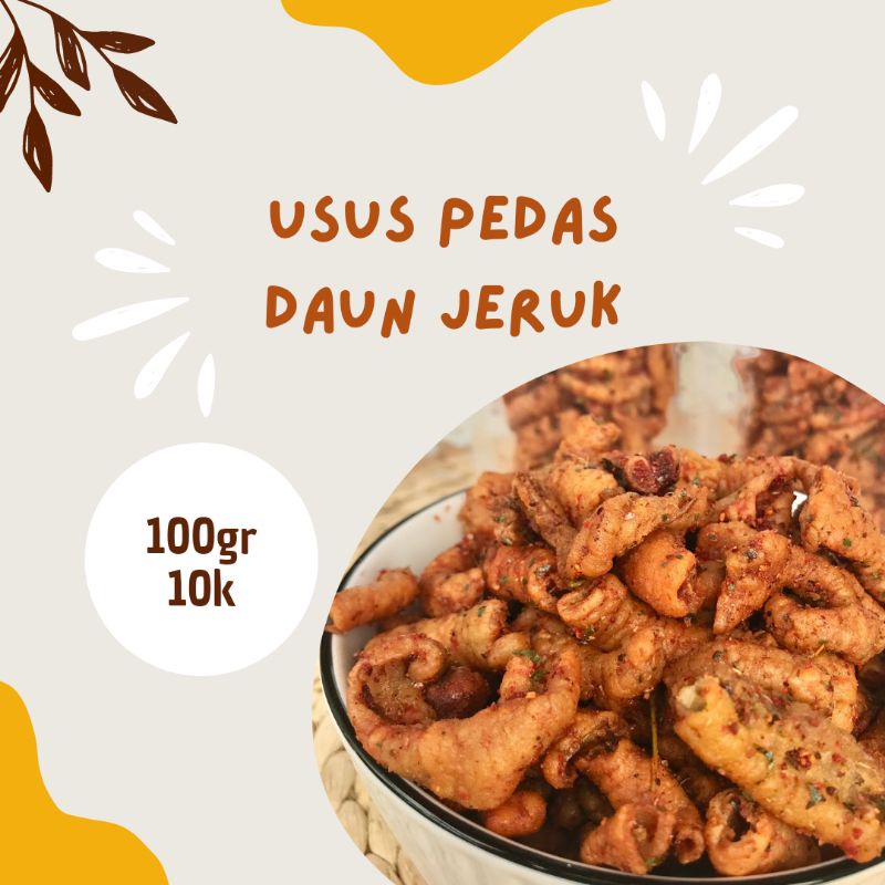 

Usus krispi / Usus ayam crispy pedas daun jeruk / Usus Pedas Daun Jeruk 100gr