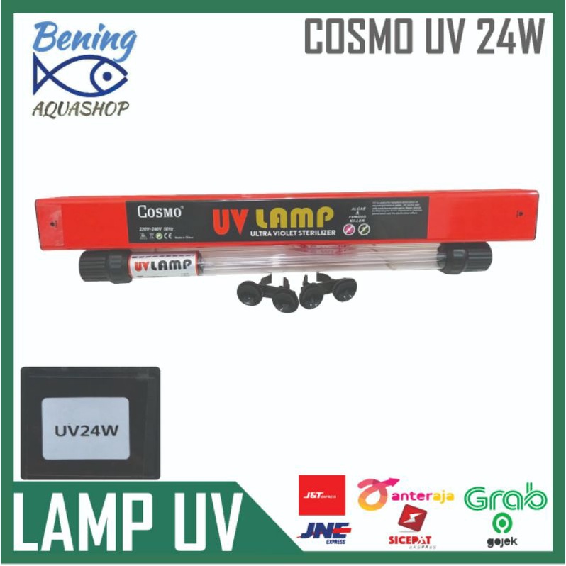 Lampu UV Cosmo 24 watt Submersible (50cm) Khusus Gojek / Grab