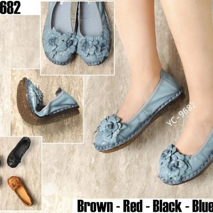Sepatu Wanita / Sepatu Kerja Clarks Flat YC-9682