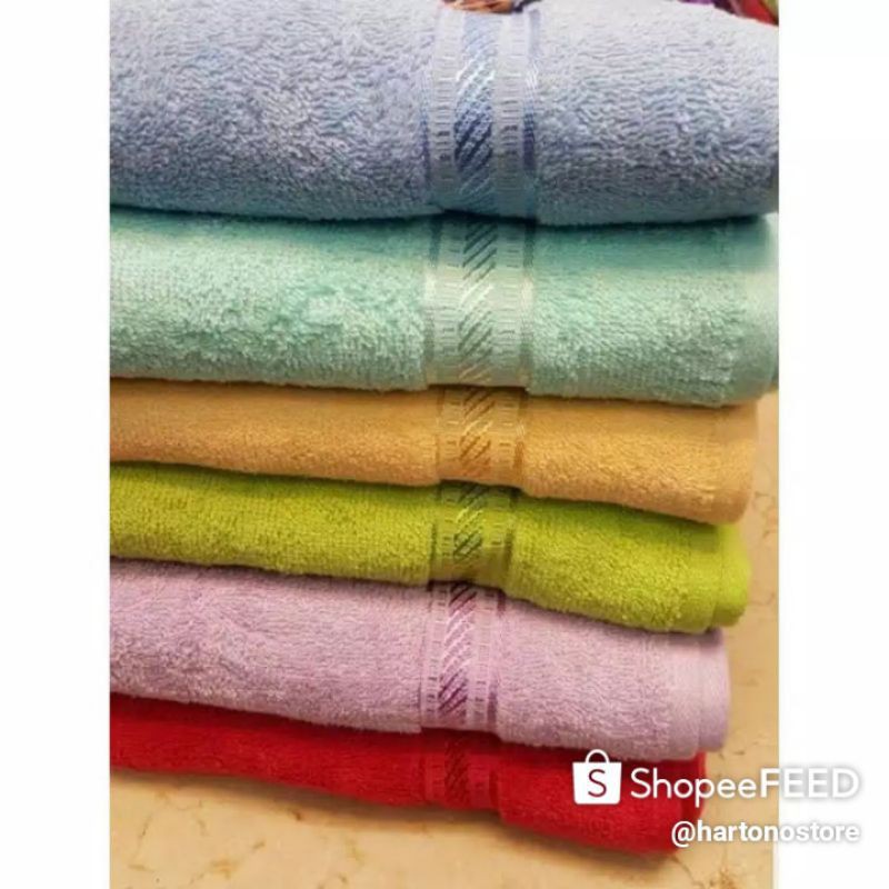 Handuk merah putih merek ternama katun 70*135