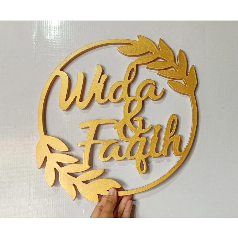 Custom Tulisan Nama kayu shabby hiasan dekorasi lamaran