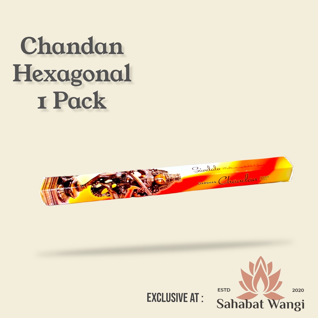 Dupa India Darshan Chandan Hexa Short Pack 20Stick