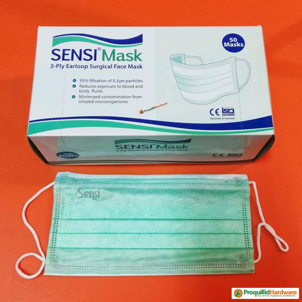 Jual Masker Sensi Earloop Ply Original Surgical Mask Sensi Medical Mask Shopee Indonesia