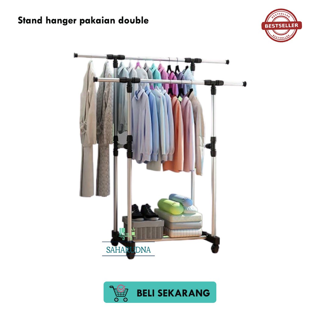  Lemari  Baju  Pakaian  Kamar Kos Pict  Anti Rayap Portable  