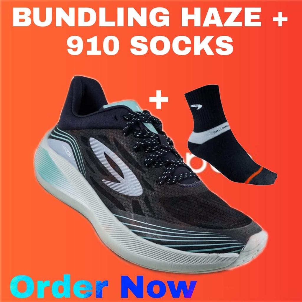BUNDLING HAZE VISION BIRU-TUA/ABU/HIJAU + 910SOCKS