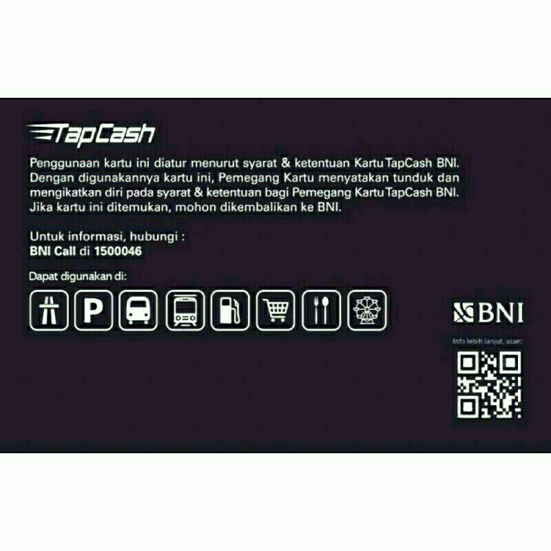 BNI Tapcash edisi Idul Fitri (Ungu) - Bulan Bintang ORI /Like eMONEY eTOLL Flazz or Brizzi