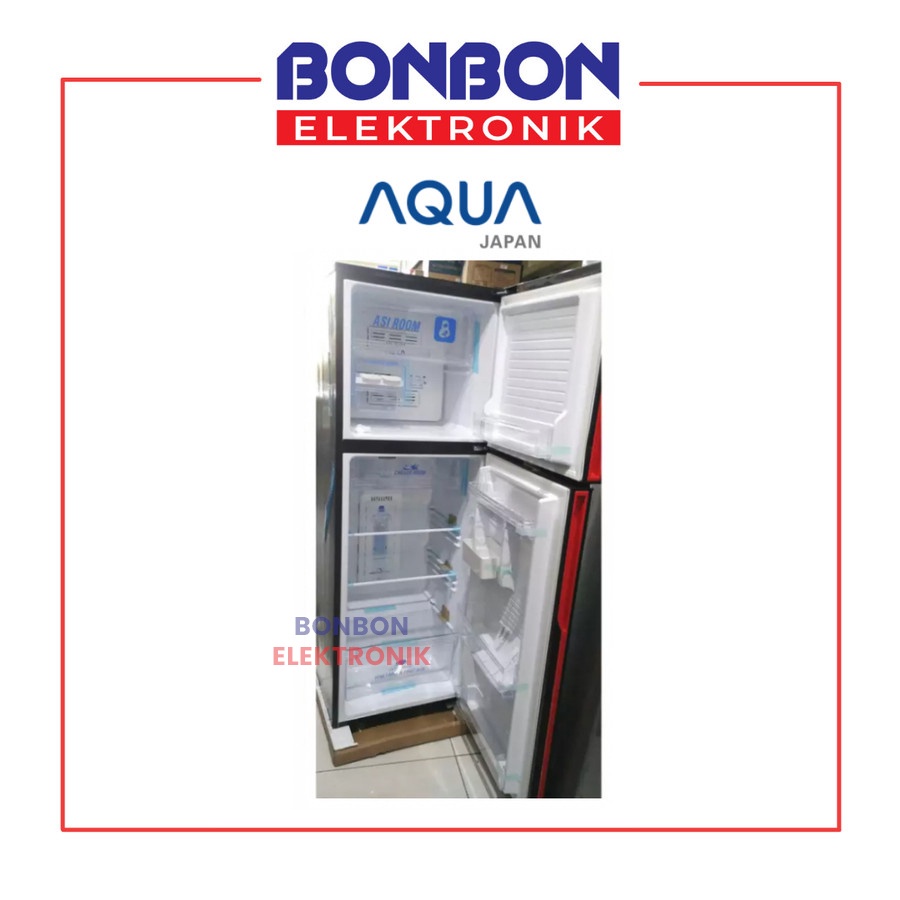 AQUA Kulkas 2 pintu AQR-D270(WDS) Dark Silver + BOX ASI