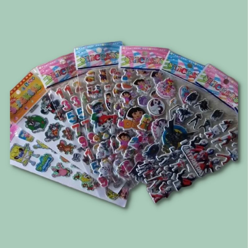 

MAINAN - STICKER 3D / STICKER TIMBUL MOTIF KARAKTER KARTUN BT21